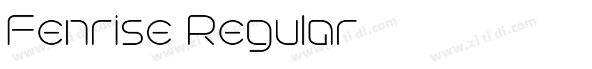Fenrise Regular字体转换 Fenrise Regular字体转换